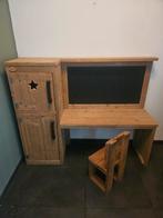 Steigerhouten bureau met stoeltje, Huis en Inrichting, Kasten | Wandmeubels, Ophalen, Gebruikt, Minder dan 150 cm, Minder dan 100 cm