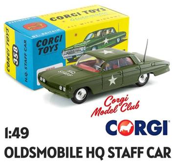 CORGI | OLDSMOBILE HQ STAFF CAR | 1:49 beschikbaar voor biedingen