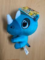 Nieuw! Blauwe neushoorn knuffel, Ophalen of Verzenden, Nieuw, Overige typen