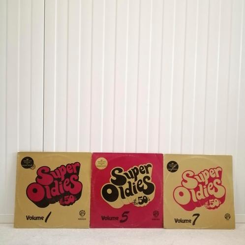 3x Super Oldies Of The 50's (Volume 1, 5 & 7), Cd's en Dvd's, Vinyl | Verzamelalbums, Gebruikt, Pop, 12 inch, Ophalen of Verzenden