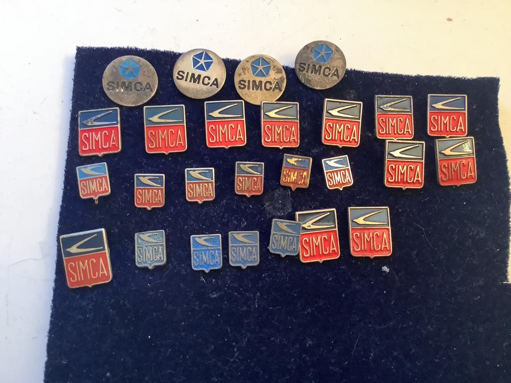 25 speldjes Simca, Ophalen of Verzenden, Gebruikt, Overige onderwerpen