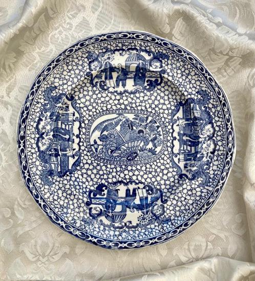 Bord Adams Blue Chinese Bird Sierbord, Antiek en Kunst, Antiek | Porselein, Ophalen of Verzenden