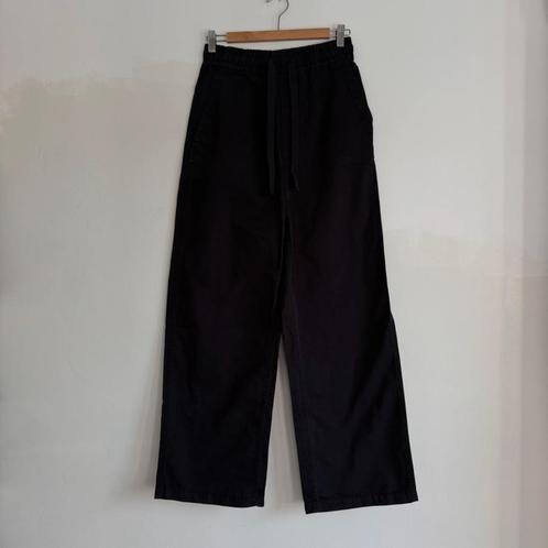 Alexander McQueen Flared Broek met Trekkoord, maat S/M, Kleding | Dames, Broeken en Pantalons, Nieuw, Maat 36 (S), Zwart, Lang
