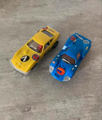 Gama Slot Car Opel Gt Geel + Matra 630 - Blauw Gama beschikbaar voor biedingen