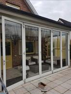 Aluminium Harmonicadeur - Vouwdeur, Gebruikt, 120 cm of meer, Ophalen of Verzenden, 200 tot 215 cm