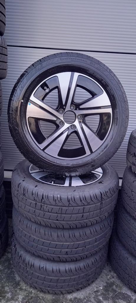 17'' Vito/V-Klasse/EQV velgen met Continental zomerbanden, Auto-onderdelen, Banden en Velgen, Velg(en), Zomerbanden, 17 inch, 225 mm