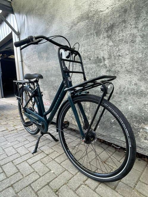 GAZELLE HeavyDutyNL Dames Pine Green Glans 49cm 2023, Fietsen en Brommers, Fietsen | Dames | Damesfietsen, Nieuw, Gazelle, 47 tot 50 cm