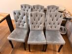 Set van 6 luxe fluwelen stoelen –slechts €150 (winkel €450+), Ophalen, Zo goed als nieuw, Vijf, Zes of meer stoelen, Stof