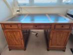 Klassiek Bureau met Lederen Inleg, Huis en Inrichting, Bureaus, Ophalen of Verzenden, Gebruikt, Bureau