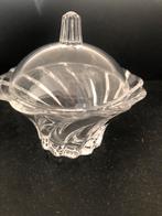 Kristal schaaltje met deksel, hoogte 10cm, Antiek en Kunst, Antiek | Glas en Kristal, Ophalen of Verzenden