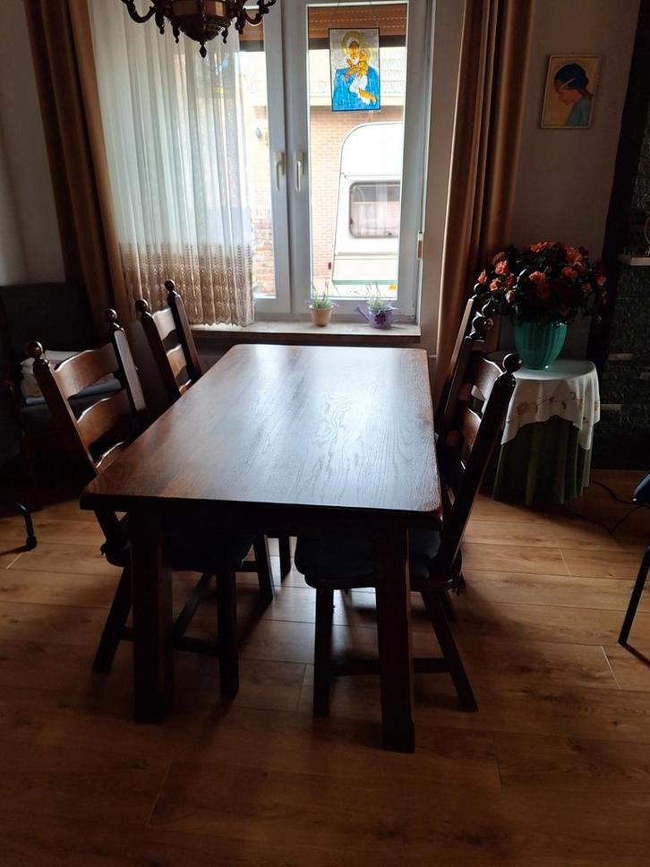 Houten Eetkamer Set &  kaaskast, Huis en Inrichting, Kasten | Buffetkasten, Gebruikt, 150 tot 200 cm, 150 tot 200 cm, 50 tot 75 cm