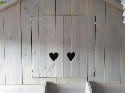 Steigerhouten kinderbed, huis, Kinderen en Baby's, Kinderkamer | Bedden, Zo goed als nieuw, 180 cm of meer, 85 tot 100 cm, Ophalen
