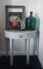 HALF ROND HAL TAFELTJE, Huis en Inrichting, Tafels | Sidetables, Ophalen, Gebruikt, 50 tot 100 cm, Rond