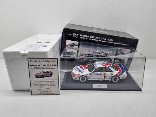Autoart Nissan Skyline GT-R R32 "Reebok" 1/1000 1:18 Ni, Hobby en Vrije tijd, Modelauto's | 1:18, Zo goed als nieuw, Auto, Autoart