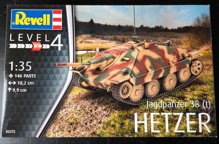 Revell Jagdpanzer 38 (t) "Hetzer" late 1:35 Sealed, Hobby en Vrije tijd, Modelbouw | Auto's en Voertuigen, Nieuw, Tank, Groter dan 1:32