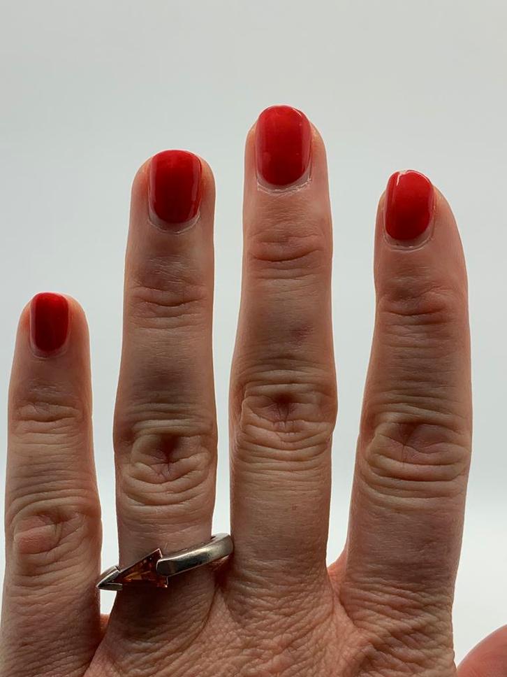 Z109 Prachtige zilveren ring modernist maat 19,25, Sieraden, Tassen en Uiterlijk, Ringen, Zo goed als nieuw, Dame, 19 tot 20, Zilver