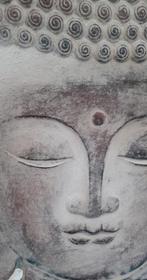 Boeddha canvas - schilderij 2 stuks, Zo goed als nieuw, Ophalen