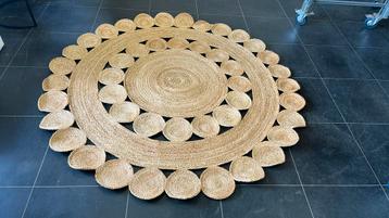 Jute vloerkleed 200 cm - bolletjes beschikbaar voor biedingen