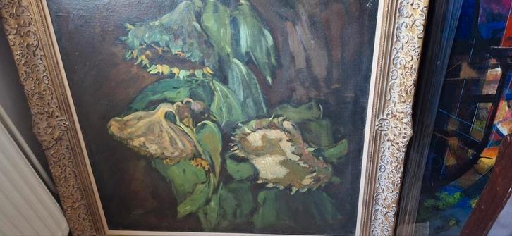 Zonnebloemen - Pietvan Wijngaerdt Bergense School, Antiek en Kunst, Kunst | Schilderijen | Klassiek, Ophalen of Verzenden