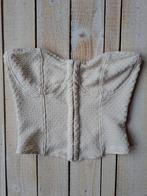 H&M Corset Top - Maat 36, H&M, Verzenden, Beige, Zo goed als nieuw