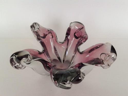Schaal Artglass Josef Hospodka Chribska Glass Vintage, Antiek en Kunst, Antiek | Glas en Kristal, Ophalen of Verzenden