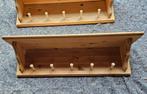 2 kapstokken hout onbehandeld 79 x 19,1 cm, Wandkapstok, Ophalen of Verzenden, Zo goed als nieuw, Minder dan 100 cm