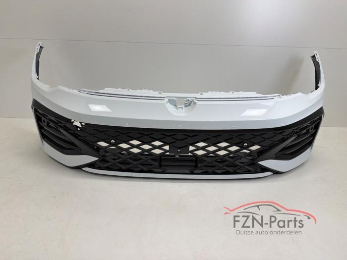 VW Golf 8 5H R-Line Facelift Voorbumper LC9A 4PDC, Auto-onderdelen, Carrosserie en Plaatwerk, Bumper, Voor, Gebruikt, Ophalen of Verzenden