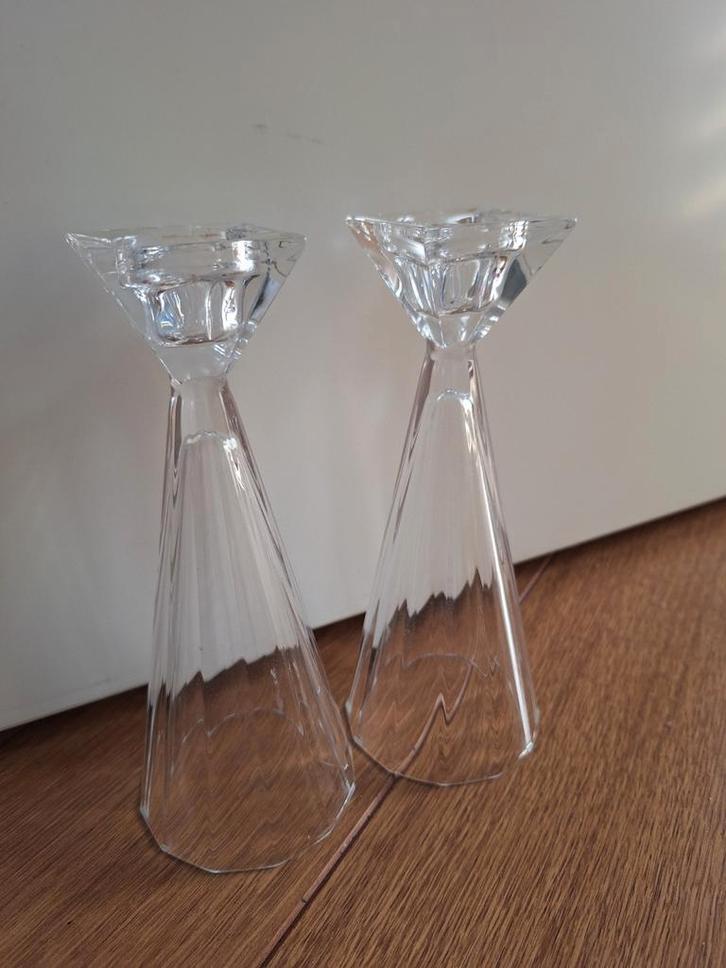 Crystal d'Arques set: Glazen & Kaarsenhouders, Diversen, Kerst, Zo goed als nieuw, Ophalen of Verzenden