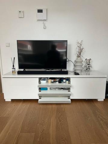 Witte IKEA BESTA TV meubel - Zo goed als nieuw! - afbeelding 2