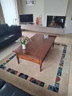 Houten salontafel met uitschuifbare bladen, Huis en Inrichting, Ophalen, 100 tot 150 cm, Klassiek, 50 tot 100 cm