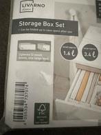 Nieuw: 3 delig opbergmanden/ opbergboxen set, Overige materialen, Mand, Nieuw, Ophalen of Verzenden