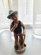 Vintage Beeldjes - Man met Pijp & Trompet, Antiek en Kunst, Kunst | Beelden en Houtsnijwerken, Ophalen of Verzenden