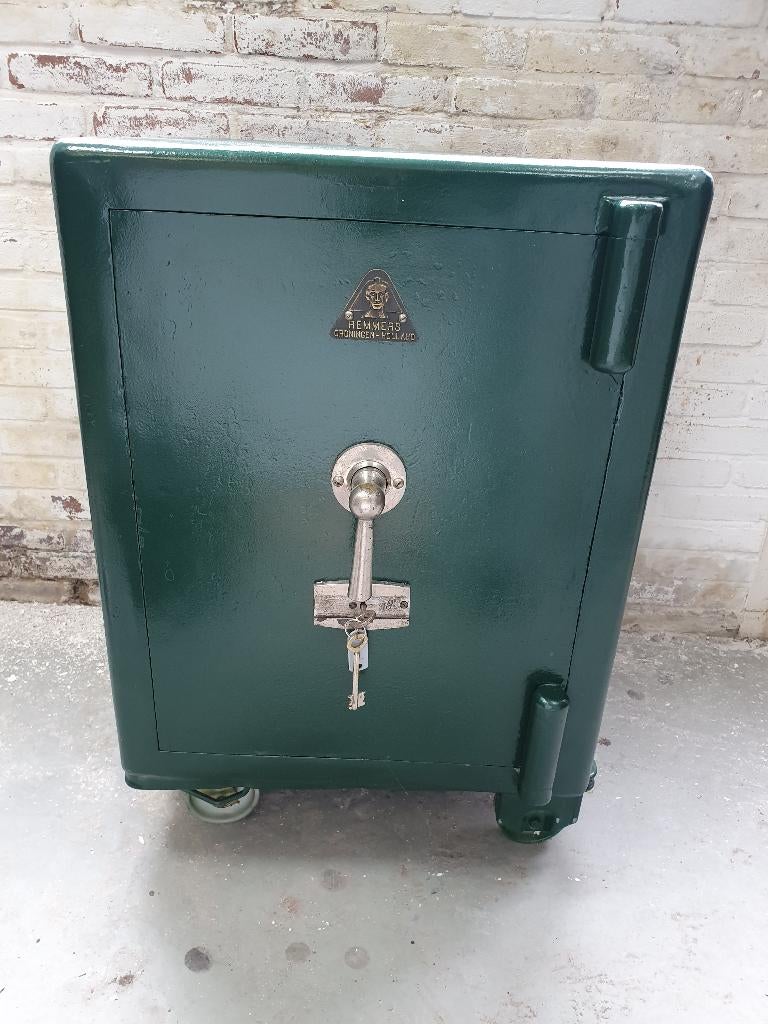 Antieke Remmers kluis / brandkast, Antiek en Kunst, Antiek | Meubels | Kasten, Ophalen