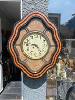 Oud houten Oeil de Boeuf klok(ossen oog)., Antiek en Kunst, Ophalen of Verzenden