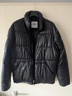 Zara Faux Leather Puffer Winterjas, Zara, Maat 48/50 (M), Zwart, Ophalen of Verzenden