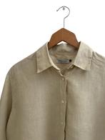 Steppin Out blouse linnen L, Kleding | Heren, Steppin out, Ophalen of Verzenden, Zo goed als nieuw, Groen