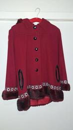 Wollen jas met voering en klokmodel, Maat 38/40 (M), Ophalen of Verzenden, Jasje, Rood