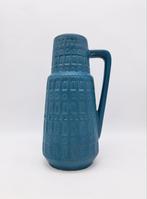 Zeldzame West Germany vaas Scheurich Inka 416-26 Oud Blauw, Ophalen of Verzenden