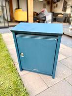 Brabantia brievenbus blauw, Ophalen, Gebruikt, Aluminium, Wandbrievenbus
