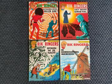 4 X Rik Ringers Stripboeken - Spoken in de nacht Het boze dr beschikbaar voor biedingen