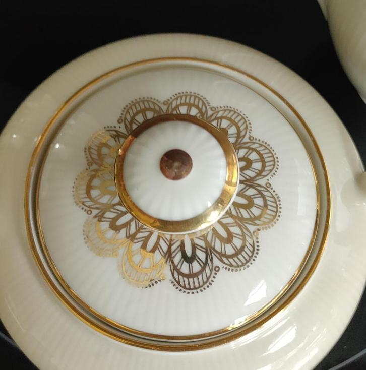 Roomstelletje met goud decoratie - Bavaria, Antiek en Kunst, Curiosa en Brocante, Ophalen of Verzenden