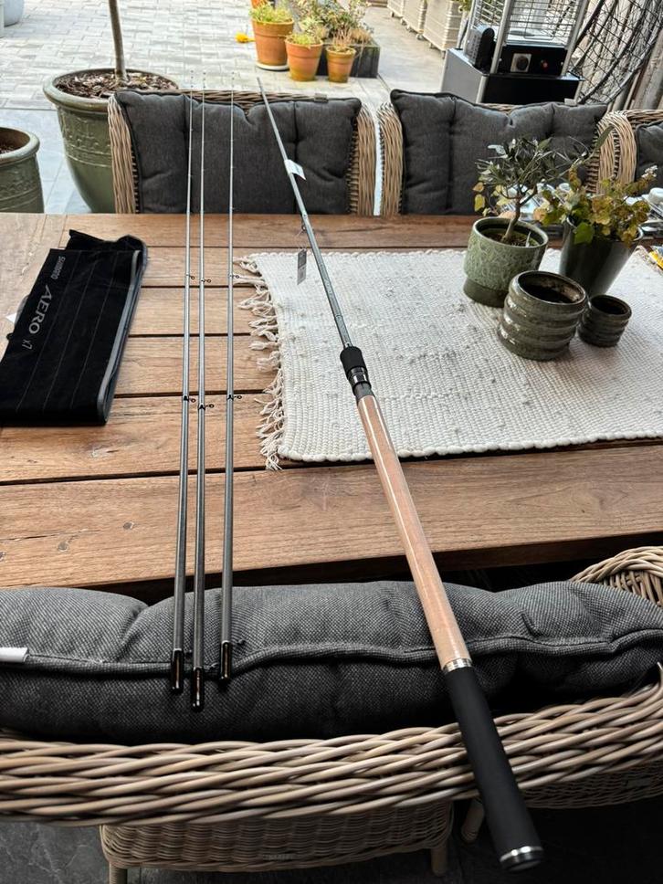 een nieuwe shimano aero x7 precision feeder 11ft en - 60gr, Watersport en Boten, Hengelsport | Witvissen, Nieuw, Werphengel, Ophalen
