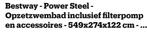 Bestway  - Power Steel Opzet Zwembad inclusief Filterpomp en, Ophalen, Nieuw, 200 tot 400 cm, Rechthoekig
