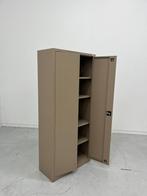 Archiefkast Draaideur - Bruin - 1x besch - PovagTweedeLeven, Huis en Inrichting, Kasten | Roldeurkasten en Archiefkasten, Overige materialen