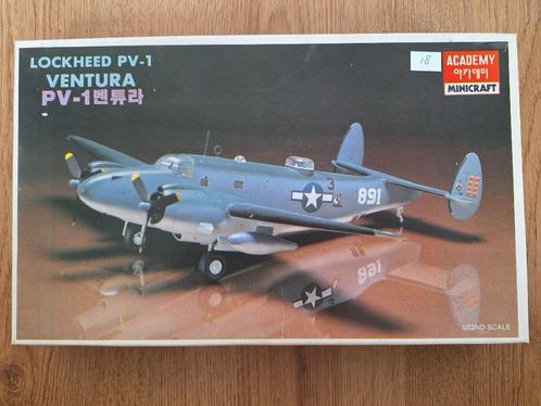 1:72 1/72 Academy Lockheed PV-1 Ventura (Sprues Gesealed), Hobby en Vrije tijd, Modelbouw | Vliegtuigen en Helikopters, Zo goed als nieuw