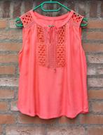 Zalm koraal roze ethnic boho hippie Ibiza festival top M/38, Maat 38/40 (M), Ophalen of Verzenden, Zo goed als nieuw, Roze
