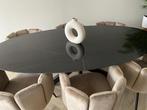 Ovale tafel 220x100cm | keramiek - marmerlook blad | Kas20, Huis en Inrichting, Tafels | Eettafels, Ophalen, 100 tot 150 cm, 200 cm of meer