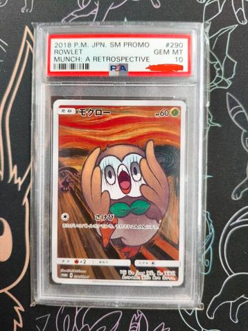 Pokemon Rowlet Munch Retrospective Promo Japanese - PSA 10 beschikbaar voor biedingen