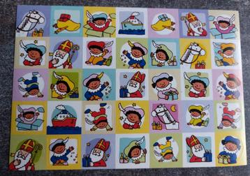 2 vel beloningsstickers Sinterklaas en Piet ( De stulp) beschikbaar voor biedingen
