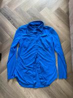 Studio Anneloes work blouse kobalt travelstof mt S, Kleding | Dames, Ophalen of Verzenden, Zo goed als nieuw, Maat 36 (S), Blauw